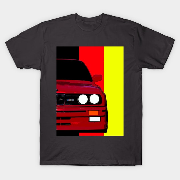 BMW E30 M3 T-Shirt by AdriaStore1